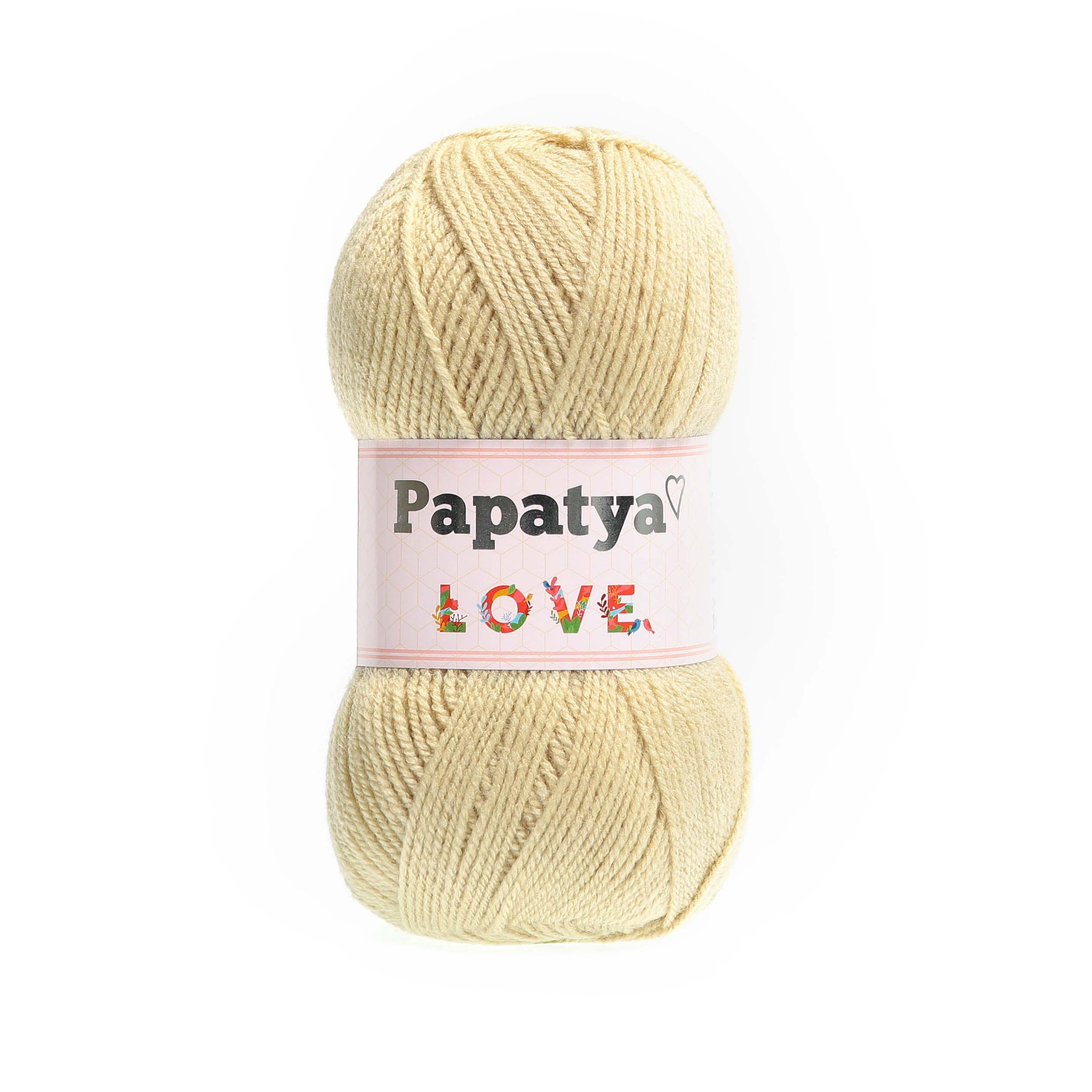 Acrylic yarn, beige, 100g. Colour: beige